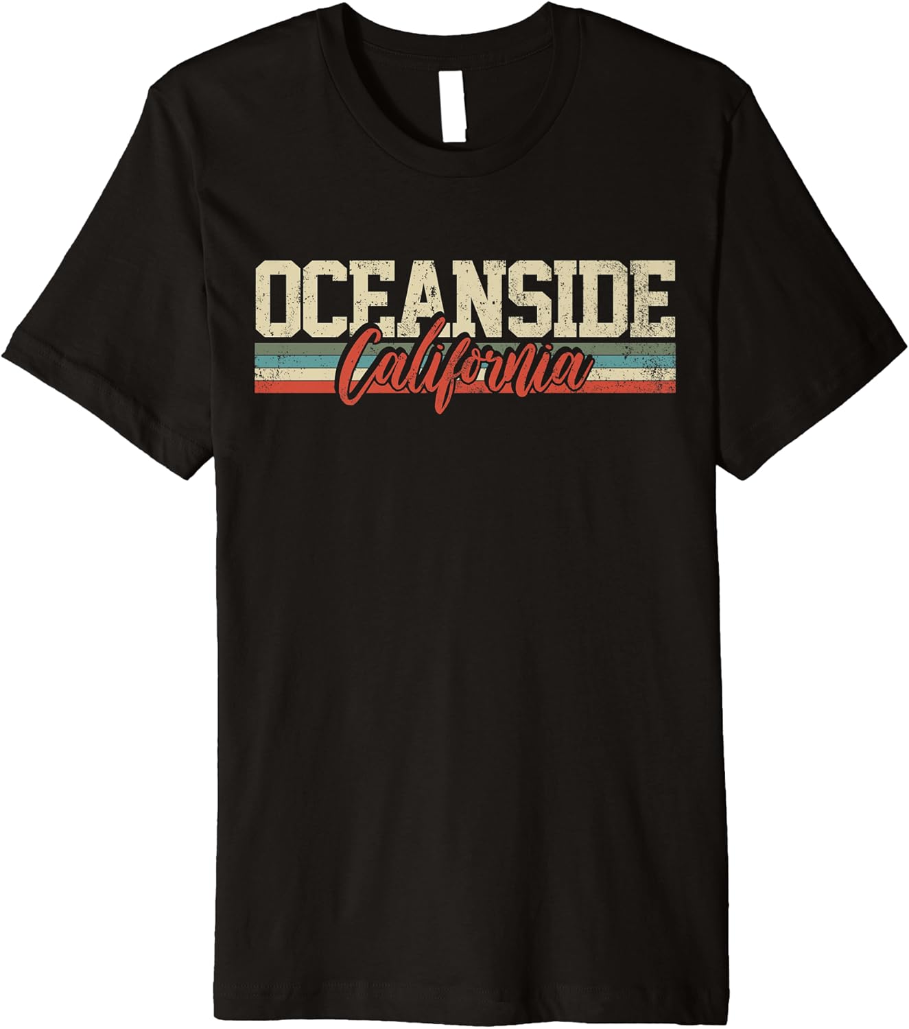 Oceanside California Retro Vintage Premium TShirt